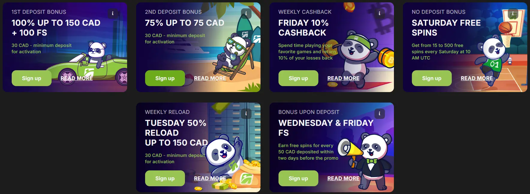 Bonus promotion for Canada - Fastpay Casino
